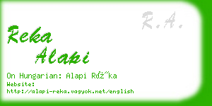 reka alapi business card